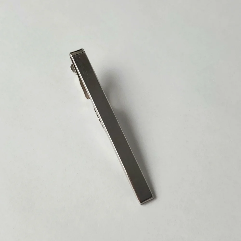 Vintage Foster USA Classic Tie Clip Silver Tone  Jewelry